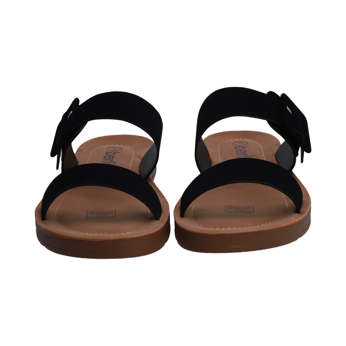Foto 3 pulgar | Sandalias de Piso Berlín Negras para Mujer