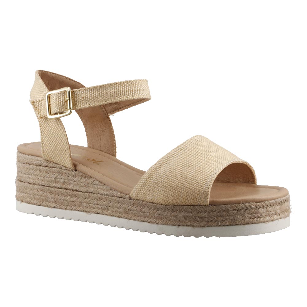 Foto 3 pulgar | Sandalia Miracol By Mama Lola 4603 Natural Huarache Dama Casual Talla 23 A 26 M