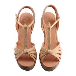 Foto 6 | Sandalia Mujer Miracol By Mama Lola 9308 Natural Sandalia Plataforma Casual Comoda Talla 23 A 26 M