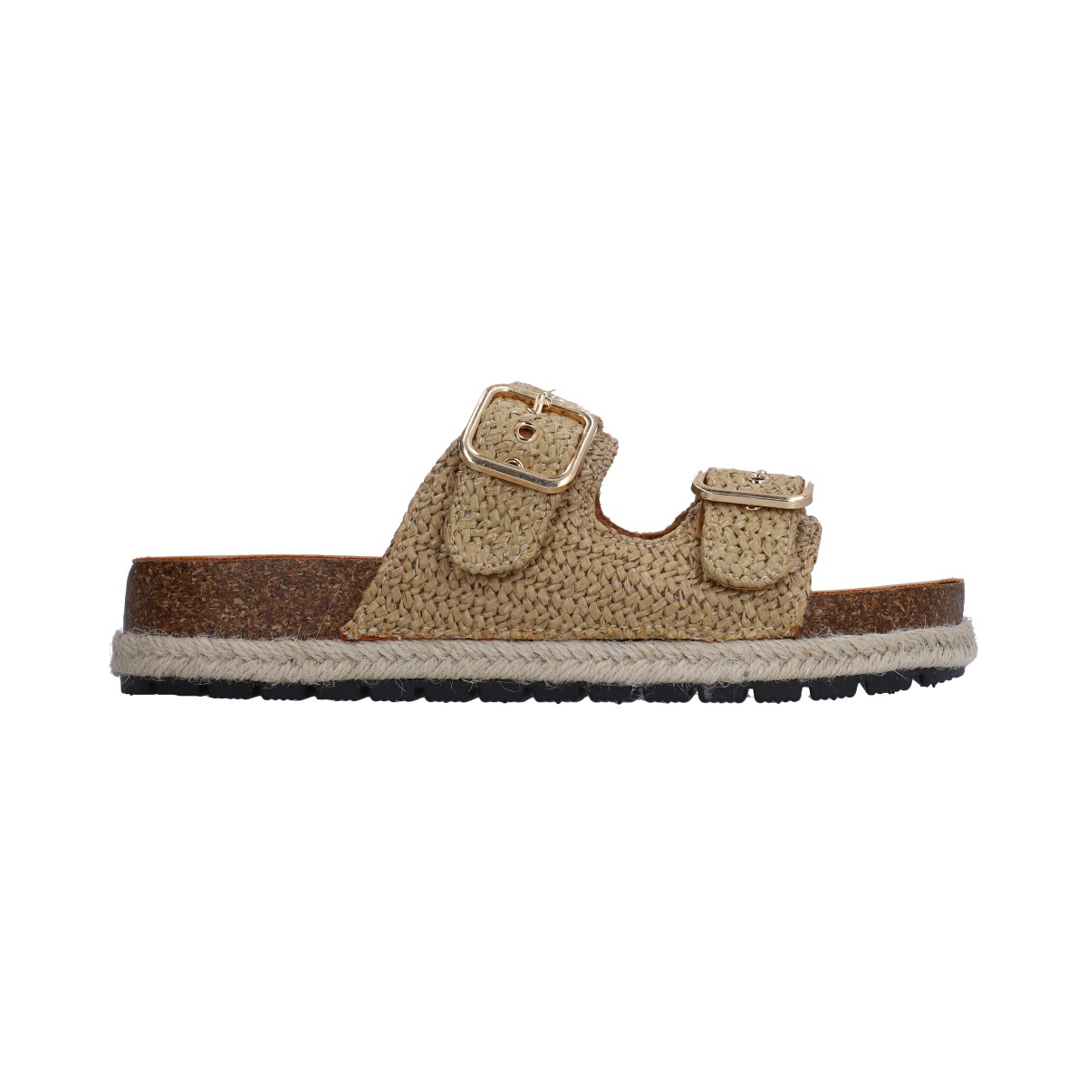 Foto 5 | Sandalia Berlin Textil Camel con Hebillas para Dama
