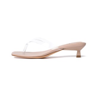 Foto 4 | Sandalias Vivianly Para Mujer, Con Tacón De Gatito Transparente - Venta Internacional.