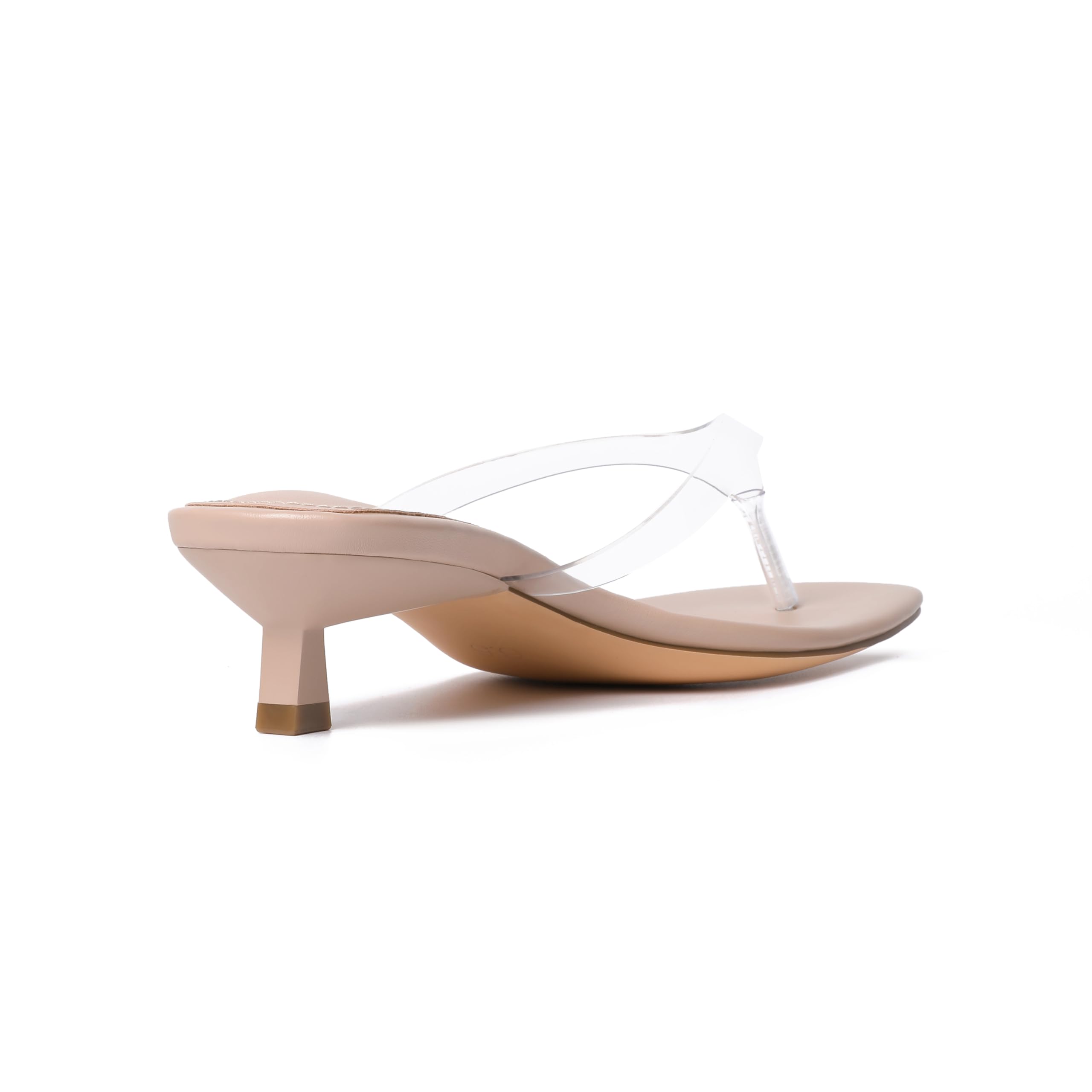 Foto 6 pulgar | Sandalias Vivianly Para Mujer, Con Tacón De Gatito Transparente - Venta Internacional.