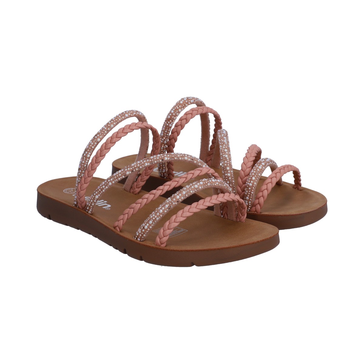 Foto 2 pulgar | Sandalias Casuales Berlin Rosa para Mujer