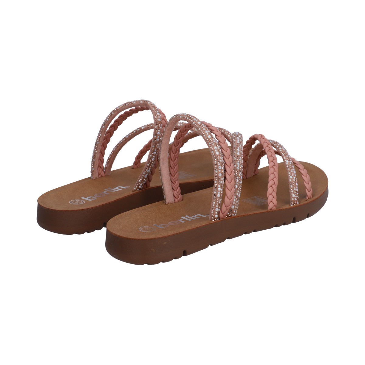 Foto 4 pulgar | Sandalias Casuales Berlin Rosa para Mujer