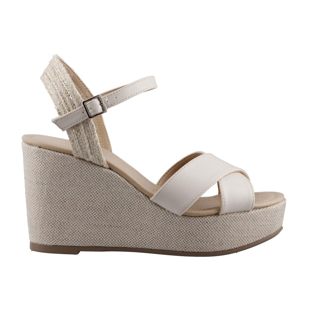 Foto 2 pulgar | Sandalia Dama Miracol By Mama Lola 50087 Latte Sandalia De Plataforma Casual Talla 23 A 26 M