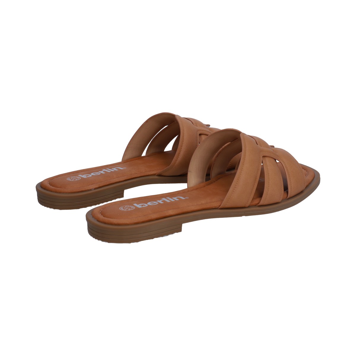 Foto 3 pulgar | Sandalias de Piso Berlín Tan para Mujer