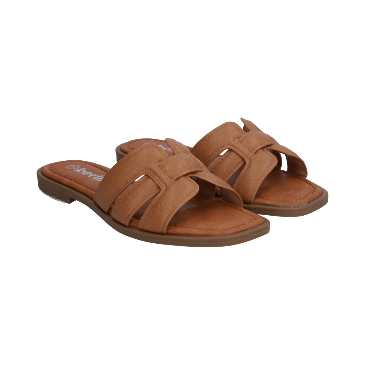 Foto 6 pulgar | Sandalias de Piso Berlín Tan para Mujer