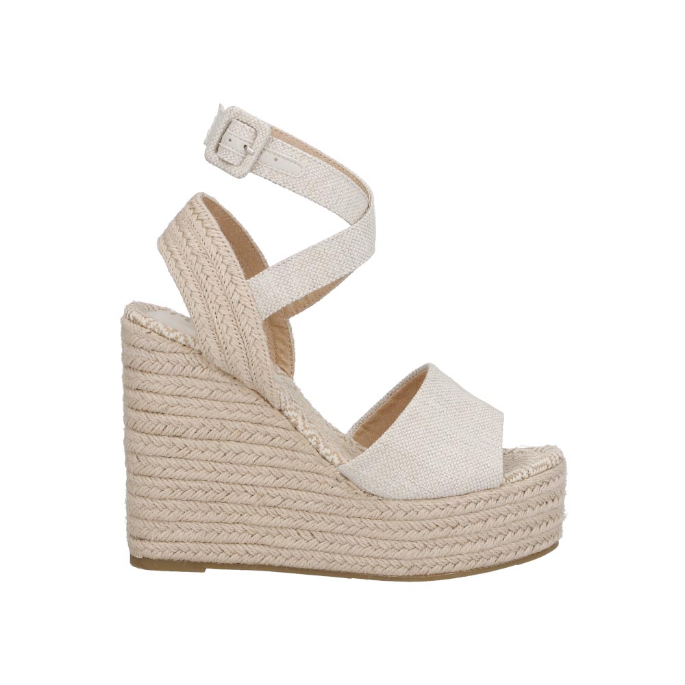 Foto 2 pulgar | Sandalia Miracol By Mama Lola Dabie Beige  Plataforma Alta Casual Dama Talla 23 A 27 E