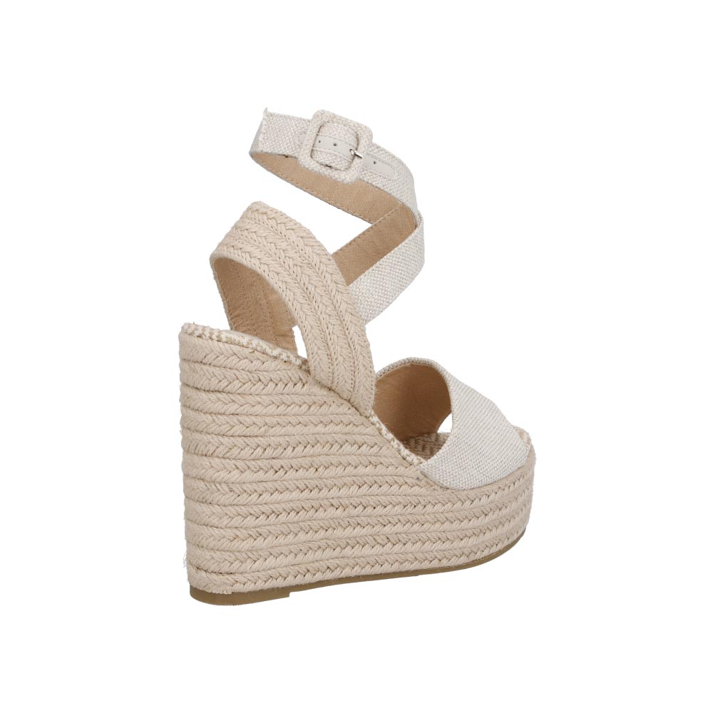 Foto 4 pulgar | Sandalia Miracol By Mama Lola Dabie Beige  Plataforma Alta Casual Dama Talla 23 A 27 E