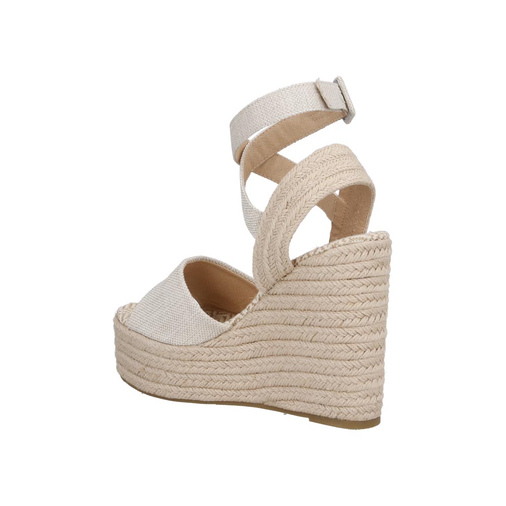 Foto 5 pulgar | Sandalia Miracol By Mama Lola Dabie Beige  Plataforma Alta Casual Dama Talla 23 A 27 E