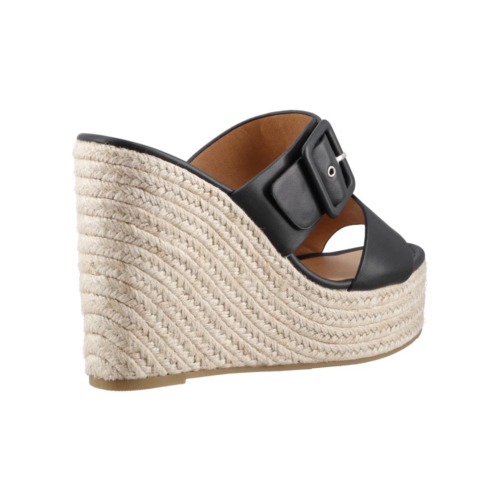 Foto 4 pulgar | Sandalia Miracol By Mama Lola Dabi6 Negro Plataforma Alta Casual Dama Talla 23 A 27 E
