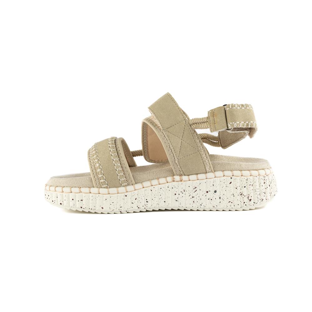 Foto 3 pulgar | Sandalia Plataforma Confort Casual Para Mujer Walki Ileana Beige