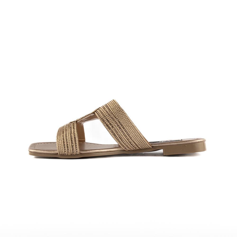 Foto 3 pulgar | Sandalia Tiras Flat Casual Brillo Para Mujer Walki Yazareth Rosa