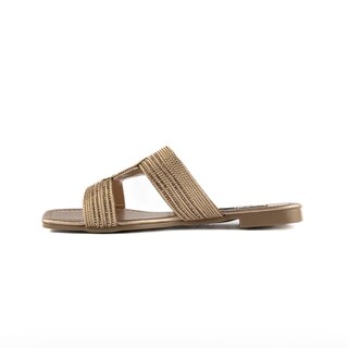 Foto 2 | Sandalia Tiras Flat Casual Brillo Para Mujer Walki Yazareth Rosa