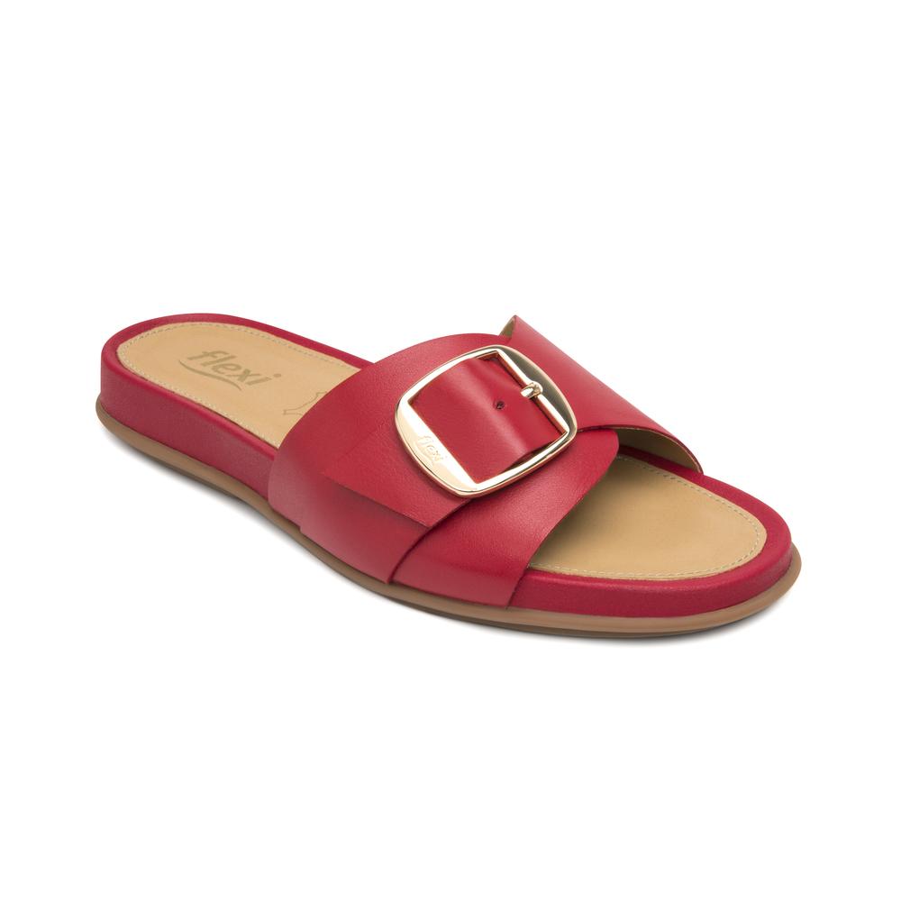 Foto 3 pulgar | Sandalias Flexi Rojo Para Mujer [fff3779] Rojo
