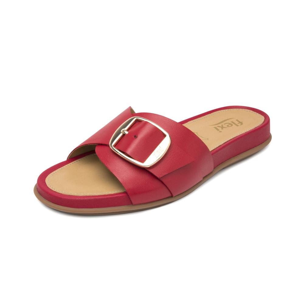 Foto 4 pulgar | Sandalias Flexi Rojo Para Mujer [fff3779] Rojo