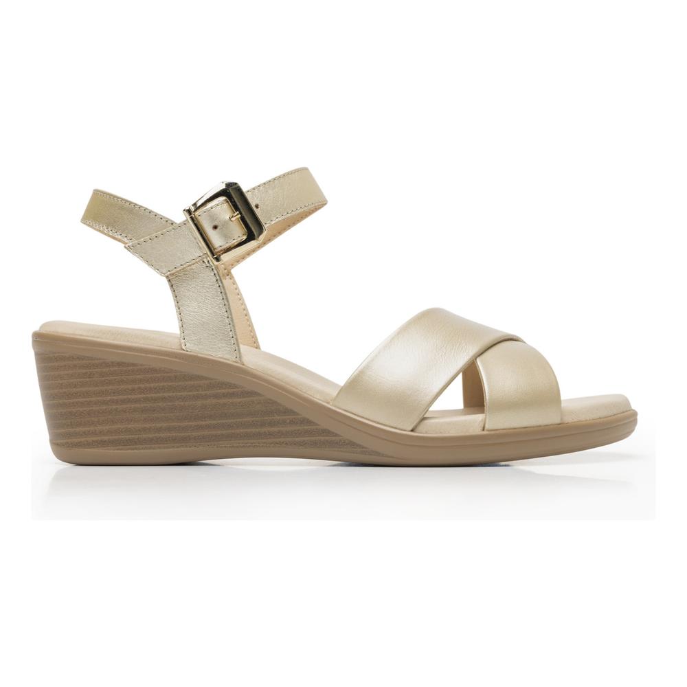 Sandalias Flexi Dorado Para Mujer [fff3654] Dorado