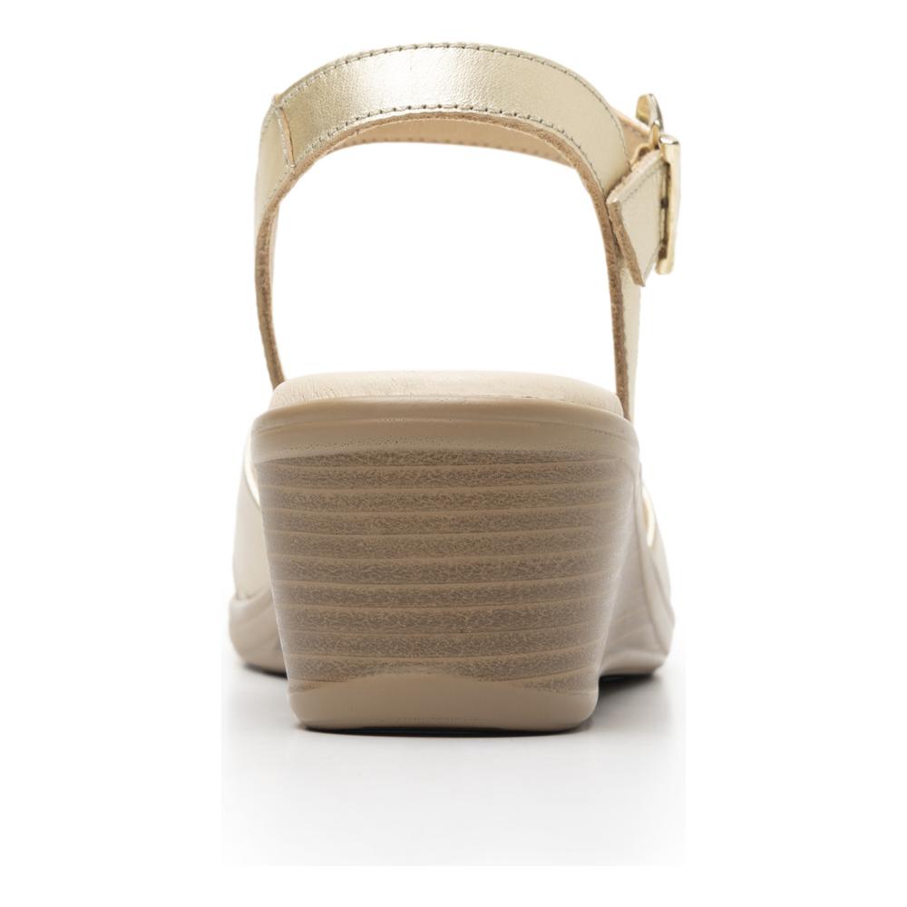 Foto 7 pulgar | Sandalias Flexi Dorado Para Mujer [fff3654] Dorado