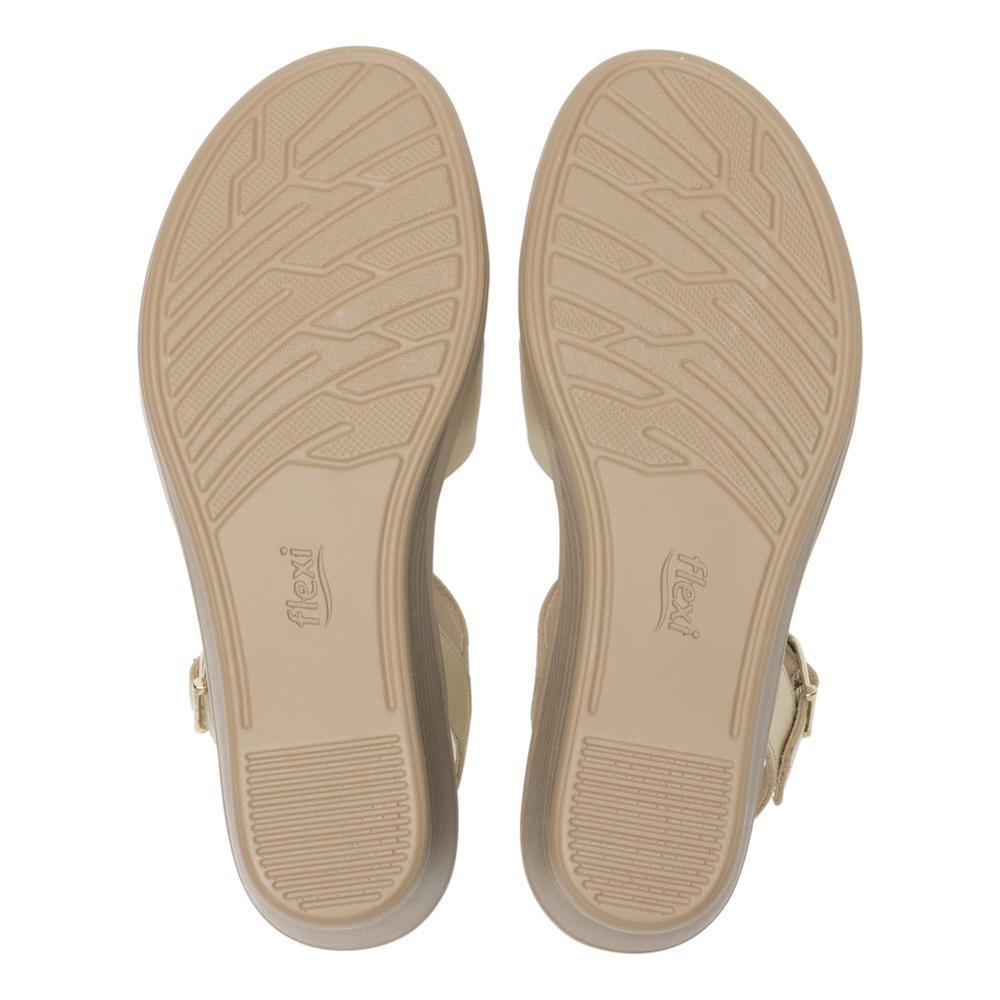 Foto 9 pulgar | Sandalias Flexi Dorado Para Mujer [fff3654] Dorado