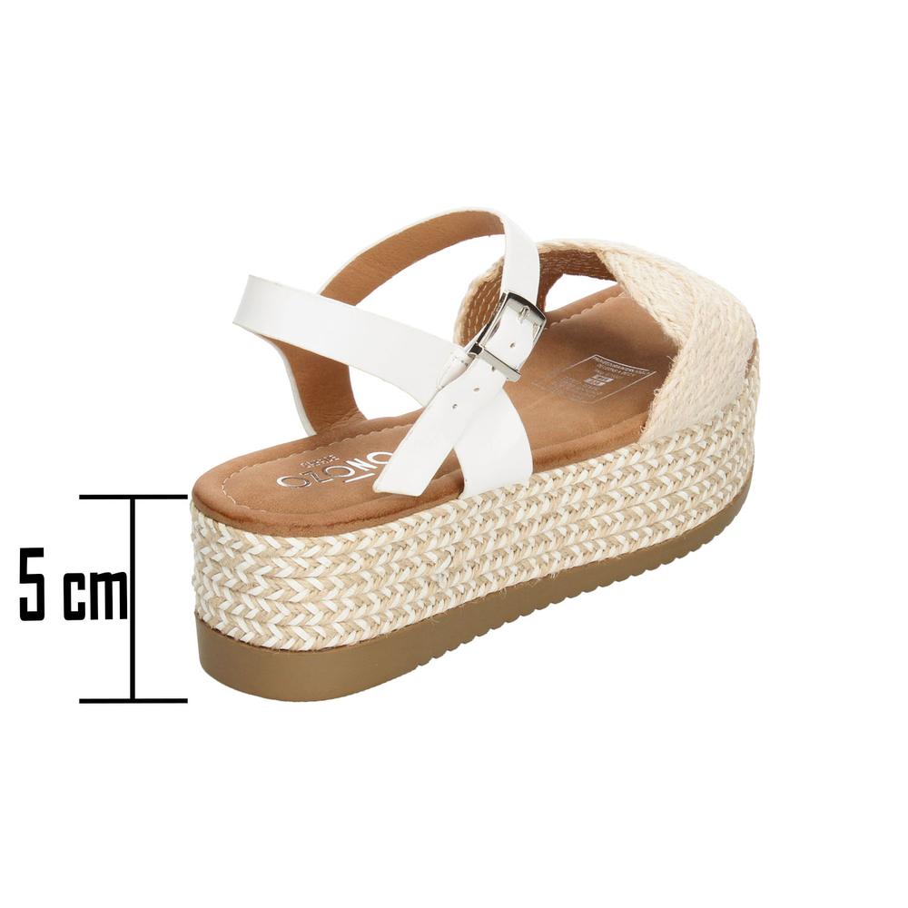 Foto 4 pulgar | Sandalias Ozono Beige Para Mujer [ozo2996] Beige