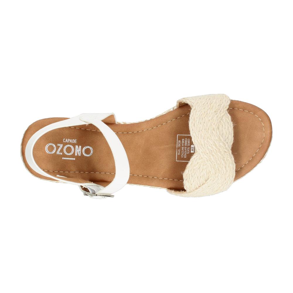 Foto 9 pulgar | Sandalias Ozono Beige Para Mujer [ozo2996] Beige