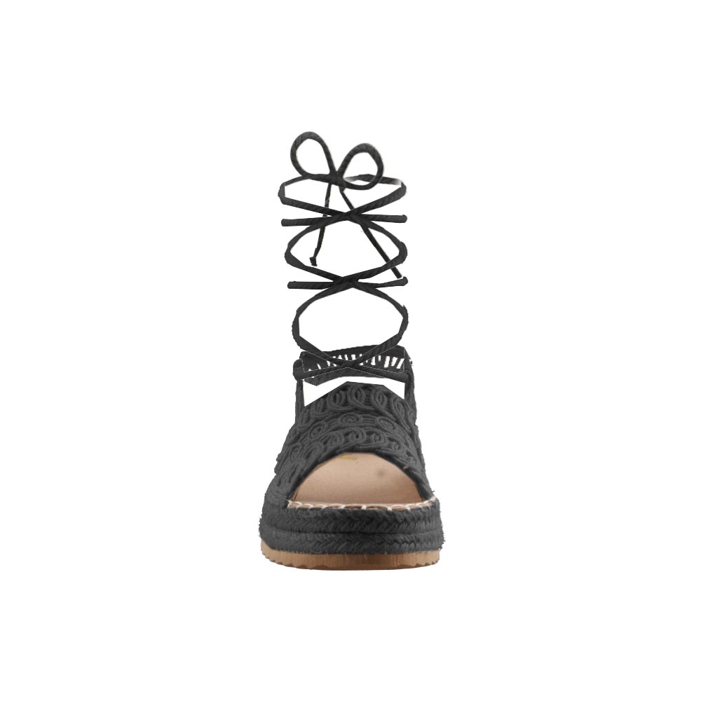 Foto 6 pulgar | Sandalia Dama Miracol By Mama Lola Spiky Negro Casual Mujer Talla 23 A 27 E
