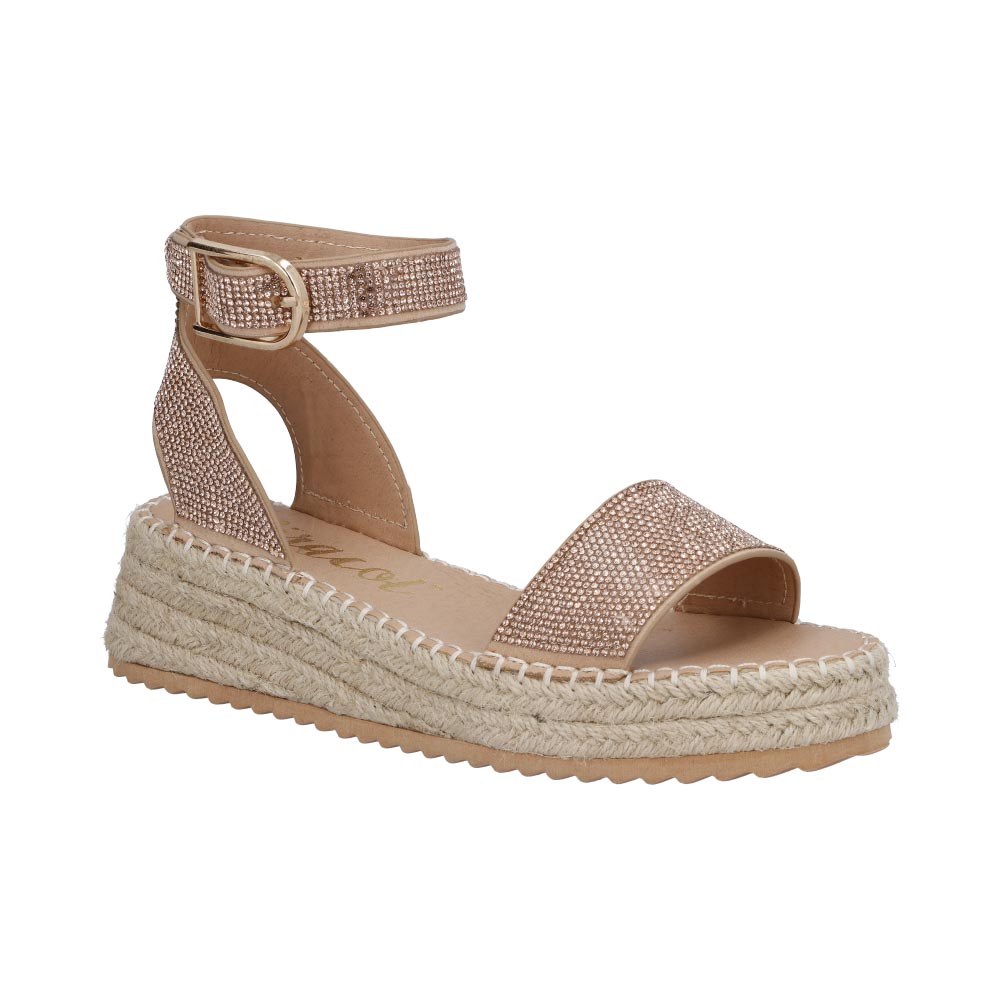 Foto 3 pulgar | Sandalia Mujer Miracol By Mama Lola River Oro Rosado Dama Casual Talla 23 A 27 E