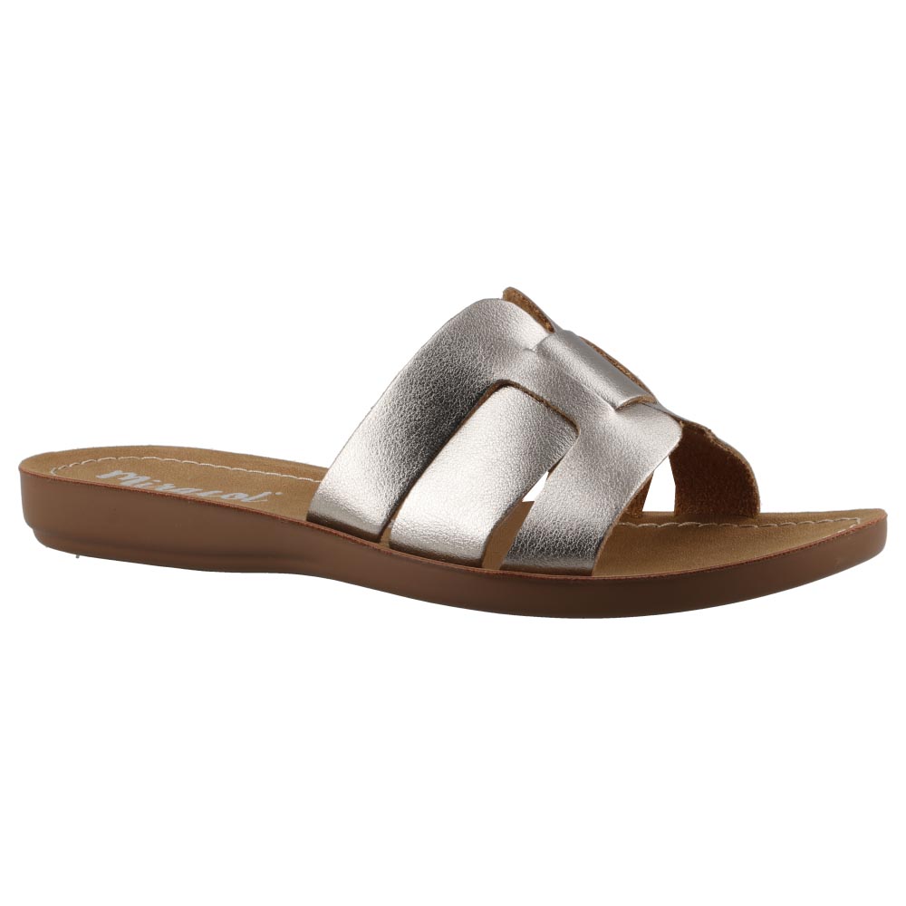 Foto 3 pulgar | Sandalia Mujer Miracol By Mama Lola 10402 Inox Sandalia Piso Casual Dama Talla 22 A 27 E