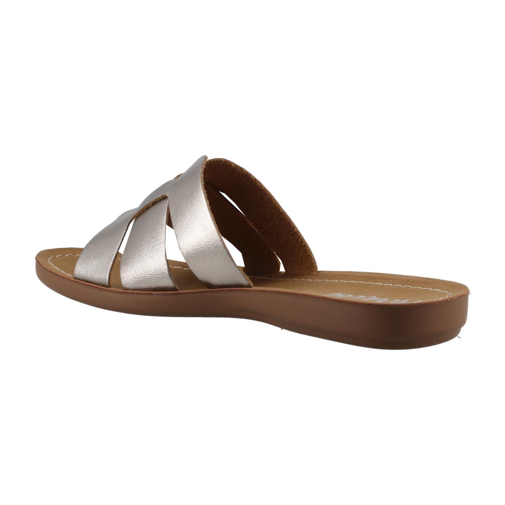 Foto 5 pulgar | Sandalia Mujer Miracol By Mama Lola 10402 Inox Sandalia Piso Casual Dama Talla 22 A 27 E