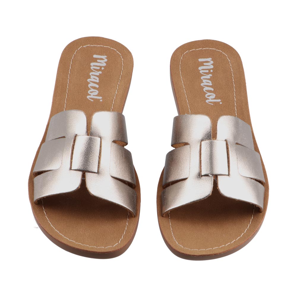 Foto 7 pulgar | Sandalia Mujer Miracol By Mama Lola 10402 Inox Sandalia Piso Casual Dama Talla 22 A 27 E