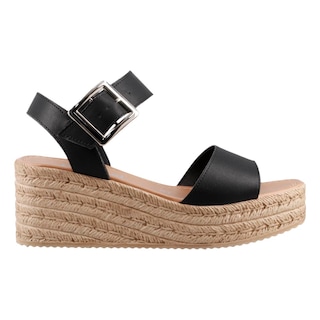 Foto 1 | Sandalia Dama Miracol By Mama Lola 43100 Negro Sandalia Plataforma Talla 22 A 27 E