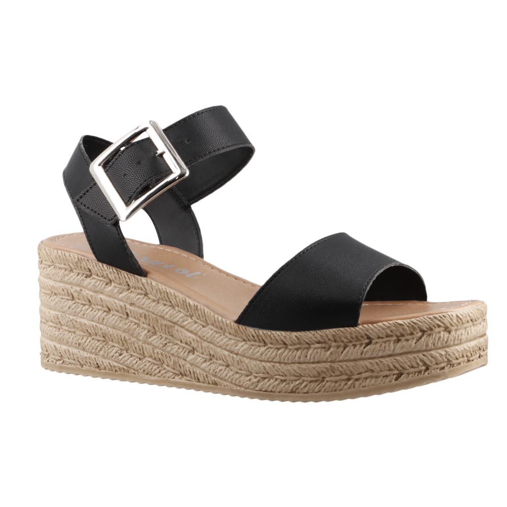 Foto 3 pulgar | Sandalia Dama Miracol By Mama Lola 43100 Negro Sandalia Plataforma Talla 22 A 27 E
