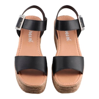 Foto 6 | Sandalia Dama Miracol By Mama Lola 43100 Negro Sandalia Plataforma Talla 22 A 27 E