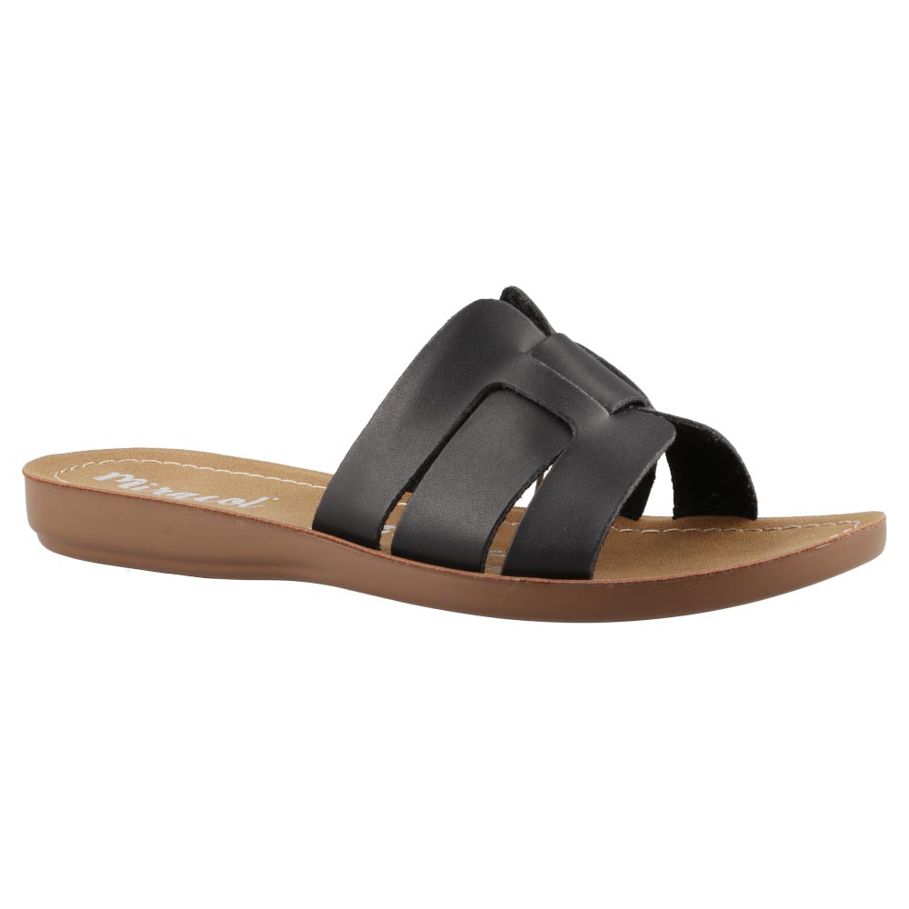 Foto 3 pulgar | Sandalia Mujer Miracol By Mama Lola 10402 Negro Sandalia De Piso Casual Dama Talla 22 A 27 E