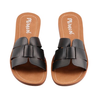 Foto 6 | Sandalia Mujer Miracol By Mama Lola 10402 Negro Sandalia De Piso Casual Dama Talla 22 A 27 E
