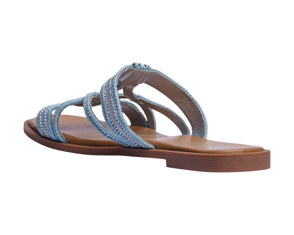 Foto 5 pulgar | Sandalia Piso Para Mujer Lob Footwear Textile Azul 91805475