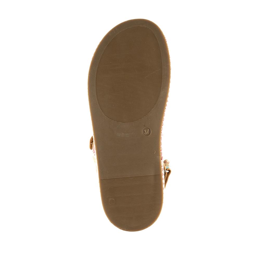 Foto 5 pulgar | Sandalia Plataforma Yute Casual Hebilla Para Dama Walki Giorgia Multicolor