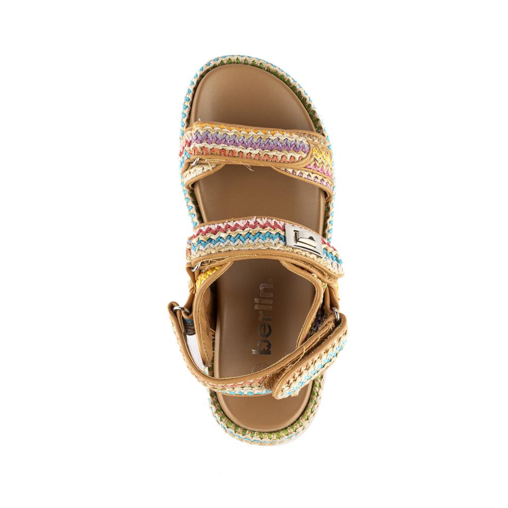 Foto 6 pulgar | Sandalia Plataforma Yute Casual Hebilla Para Dama Walki Giorgia Multicolor