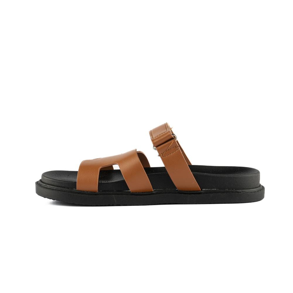 Foto 4 pulgar | Sandalia Tiras Hebilla Casual Moda Para Mujer Walki Francia Cafe