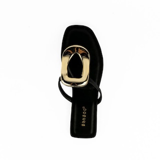 Foto 4 | Sandalia Hebilla Flat Casual Moda Para Mujer Walki Briseida Negro