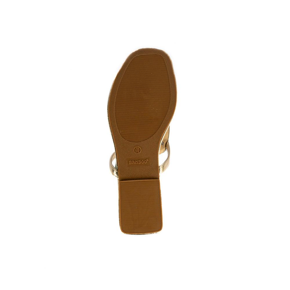 Foto 5 | Sandalia Hebilla Flat Casual Moda Para Mujer Walki Briseida Dorado