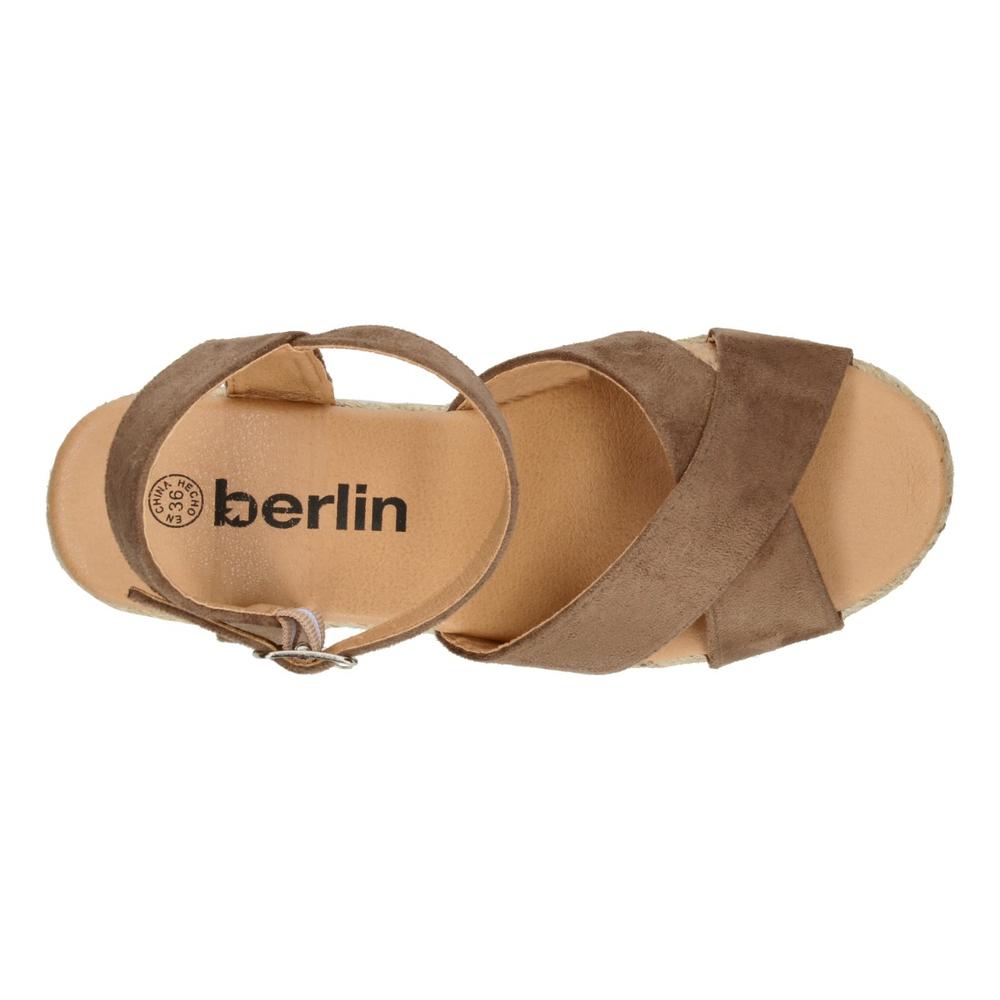 Foto 9 pulgar | Sandalias Berlin Cafe Para Mujer [bli42] Beige