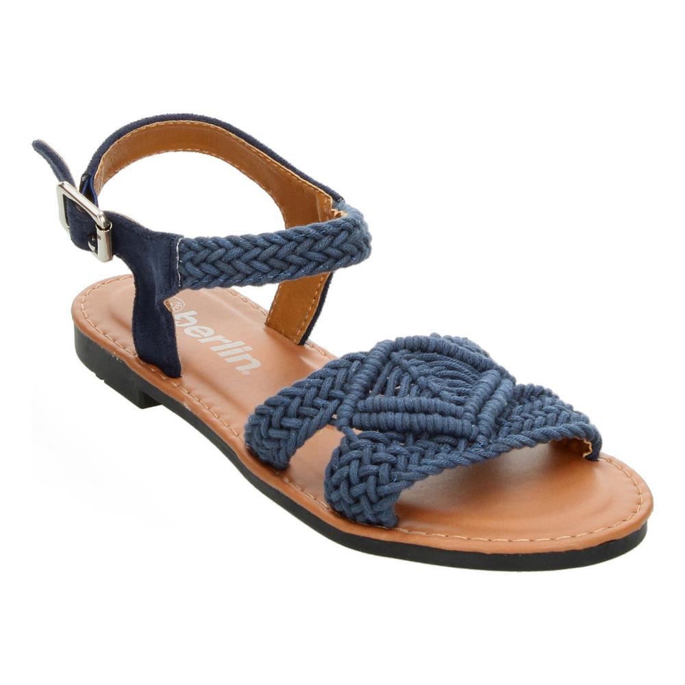 Foto 5 pulgar | Sandalias Berlin Azul Marino Para Mujer [bli102] Azul Marino