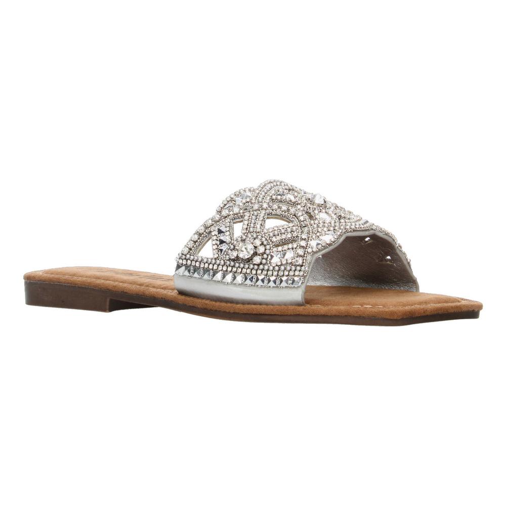 Foto 3 pulgar | Sandalias Berlin Plateado Para Mujer [bli98] Plateado