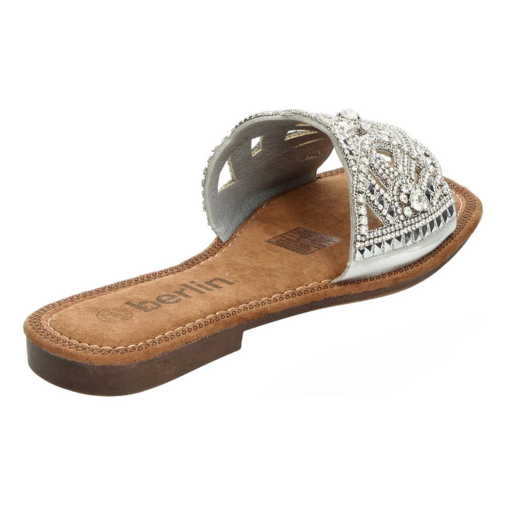 Foto 4 pulgar | Sandalias Berlin Plateado Para Mujer [bli98] Plateado