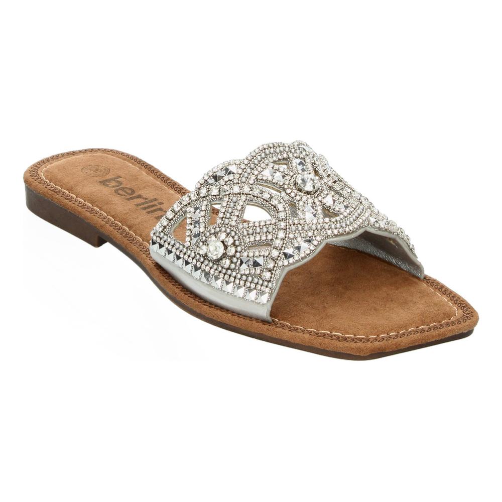 Foto 5 pulgar | Sandalias Berlin Plateado Para Mujer [bli98] Plateado