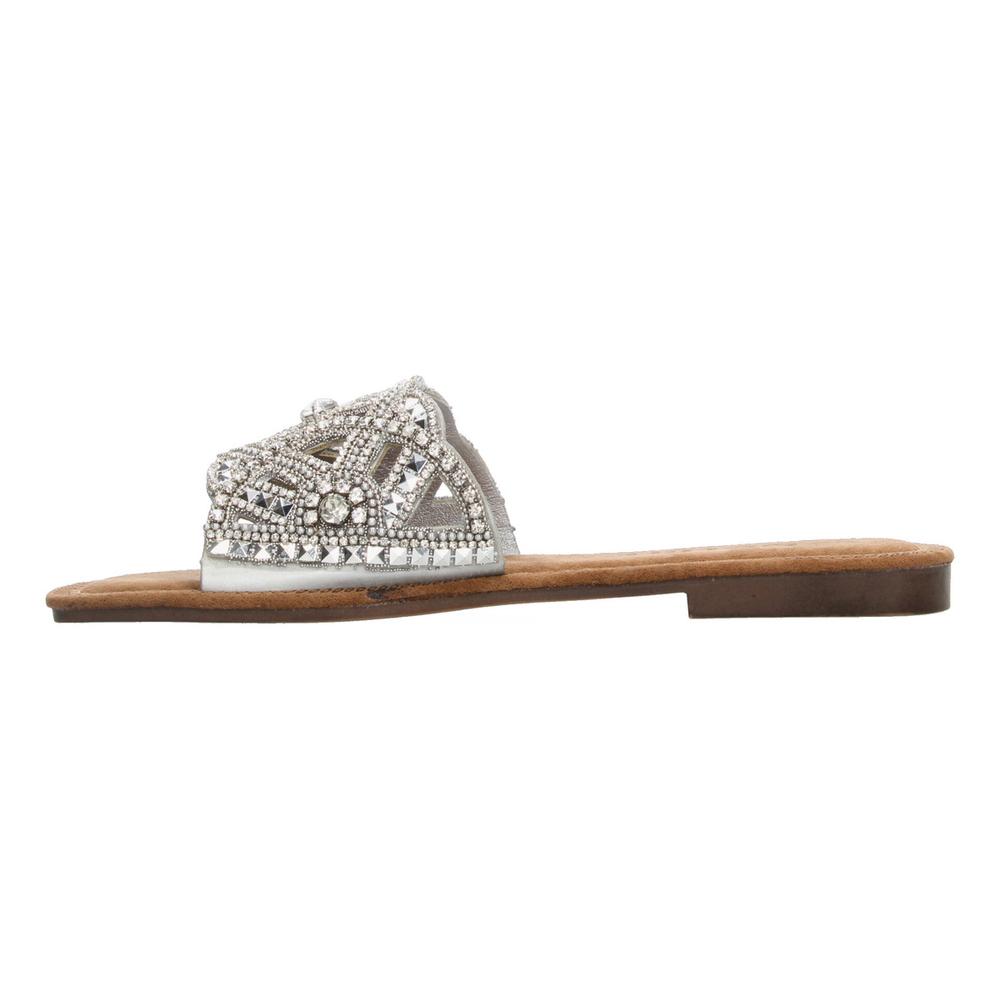 Foto 6 pulgar | Sandalias Berlin Plateado Para Mujer [bli98] Plateado