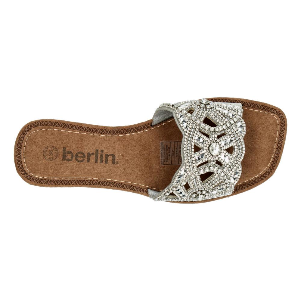 Foto 9 pulgar | Sandalias Berlin Plateado Para Mujer [bli98] Plateado