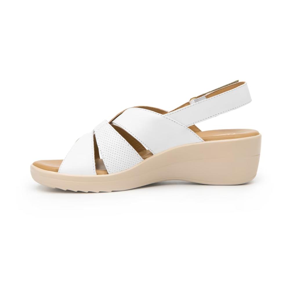 Foto 5 pulgar | Sandalias Flexi Blanco Para Mujer [fff3546] Blanco