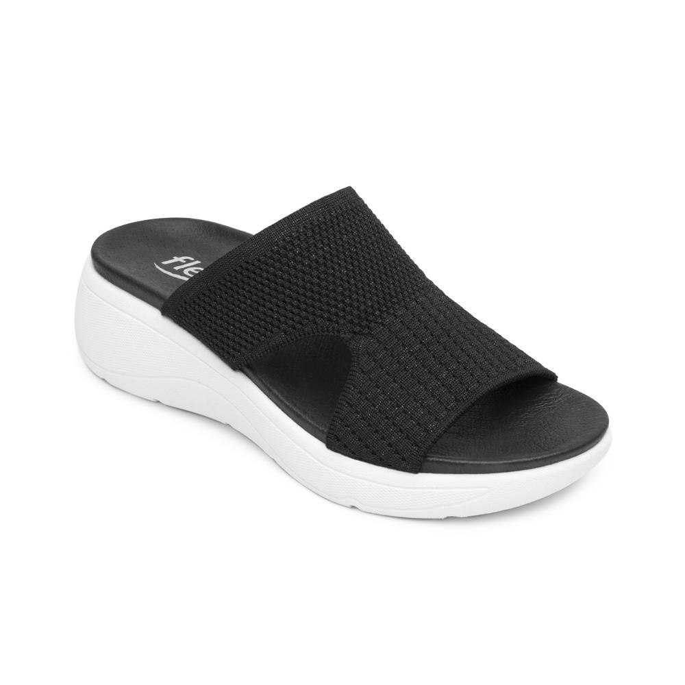 Foto 3 pulgar | Sandalias Flexi Negro Para Mujer [fff3774] Negro